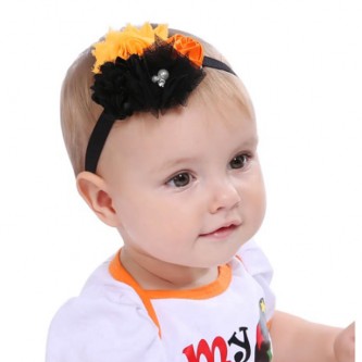 9006_halloween orange rose bow